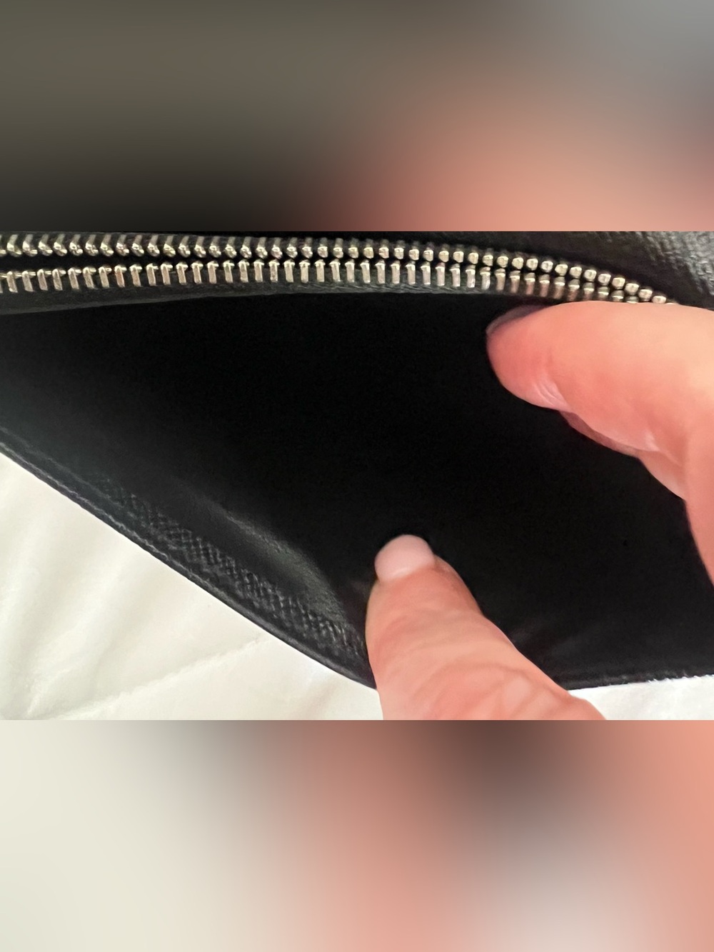 Louis Vuitton graphite brazza long wallet